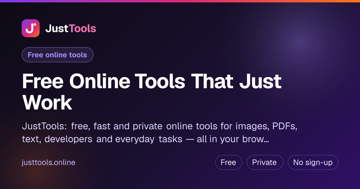 JustTools